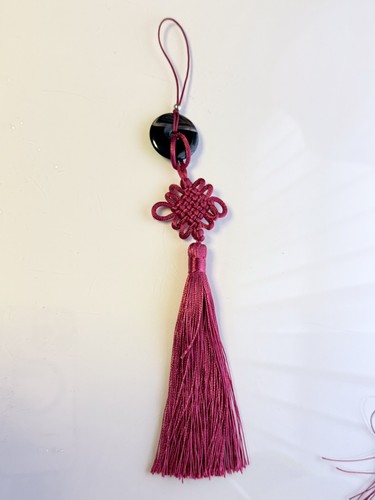 Burgundy thread cord chinese - burgundy,