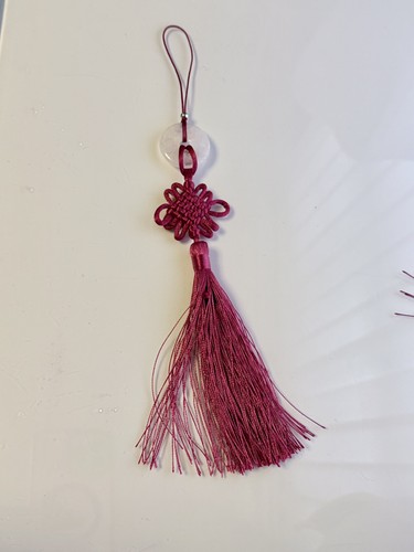Burgundy thread cord chinese - burgundy,