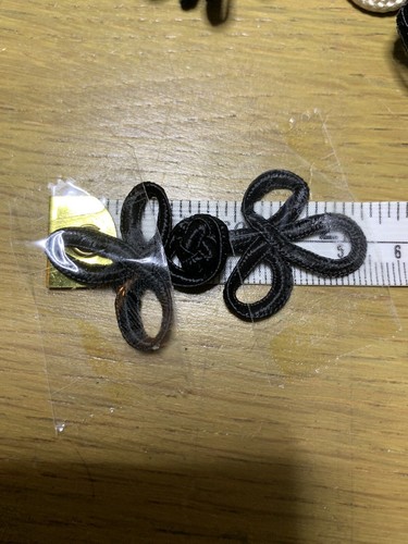 Chinese knot fasteners - chinese, black