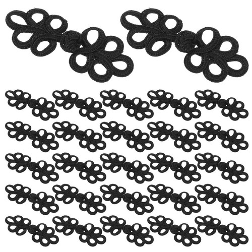 Black durable chinese knot - black,